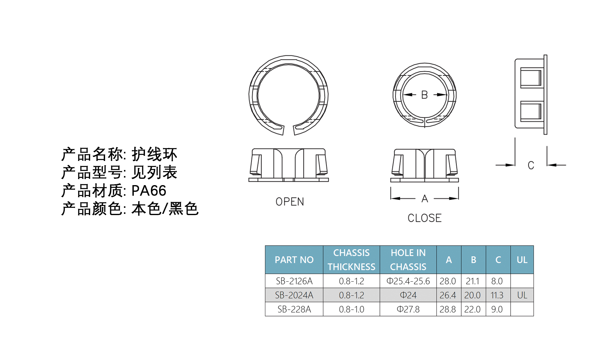 护线环 SB-2126A